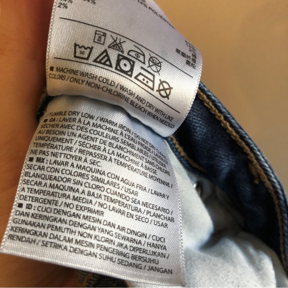 Old Navy Plus Size Dark Wash Mid Rise Straight Leg Jeans - Picture 9 of 9